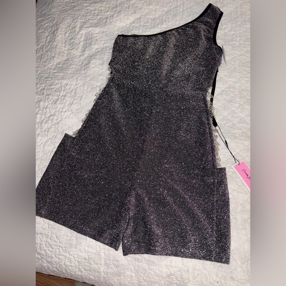 Sparkly Black Sleeveless Jumpsuit